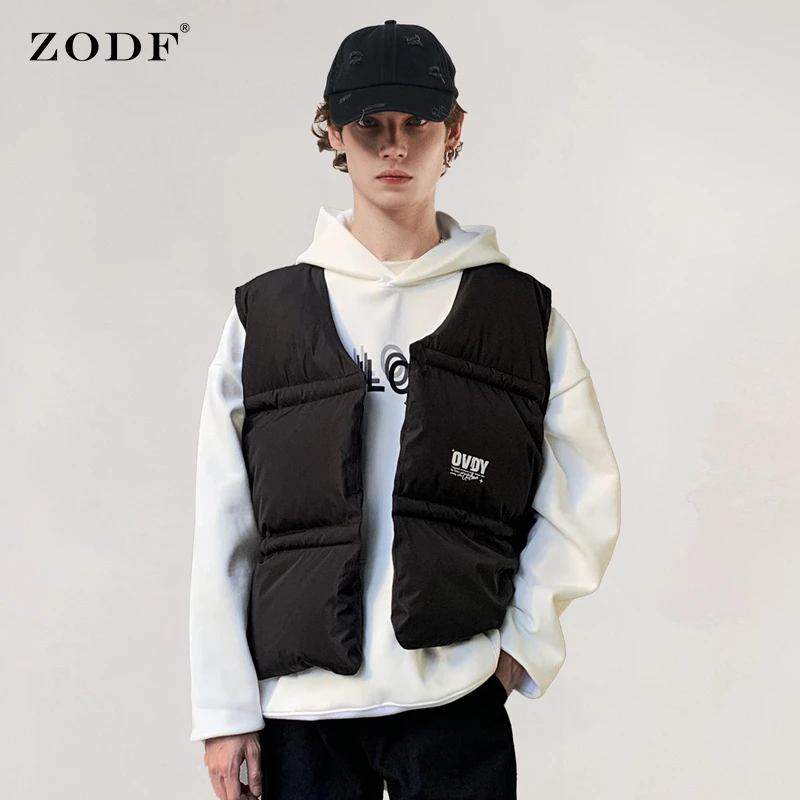 

Жилет ZODF утепленный хлопковый унисекс, куртка без рукавов в стиле хип-хоп, брендовая уличная одежда, HY0355