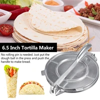 6 5 inch tortilla maker press pan heavy restaurant commercial aluminium tortilla pie maker press tool for outdoor picnic