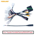 Автомобильный 16pin аудио жгут проводов FEELDO с can-шиной для Toyota Camry RAV4 Highlander Wildlander