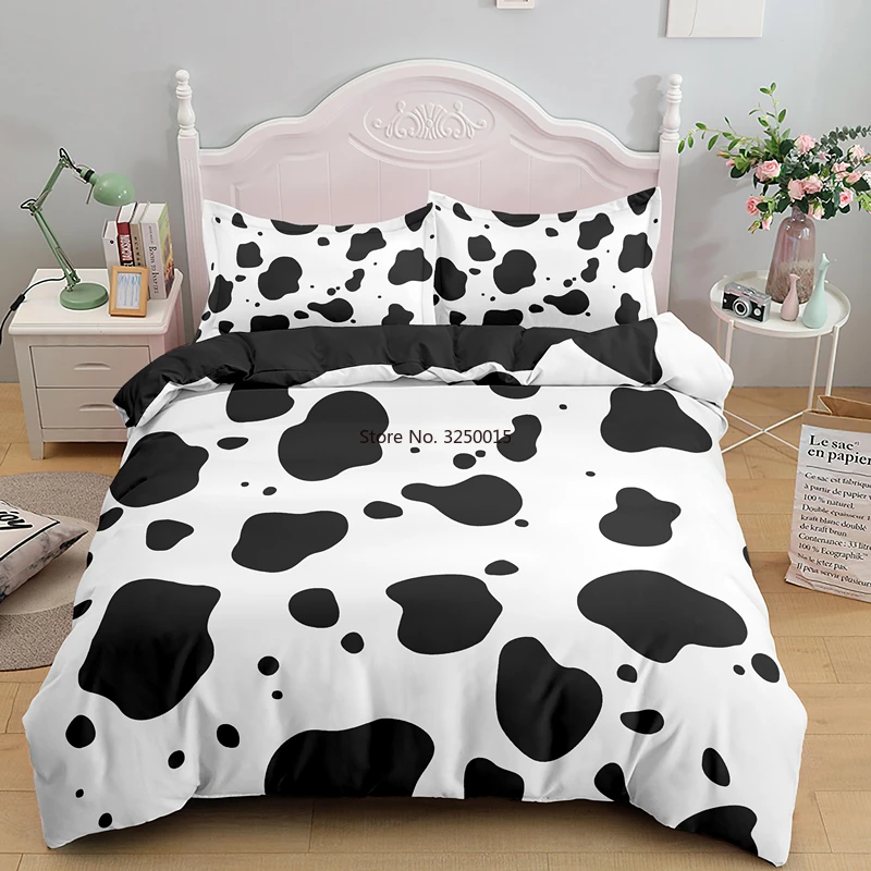 Комплект постельного белья из коровьей кожи односпальный двуспальный с