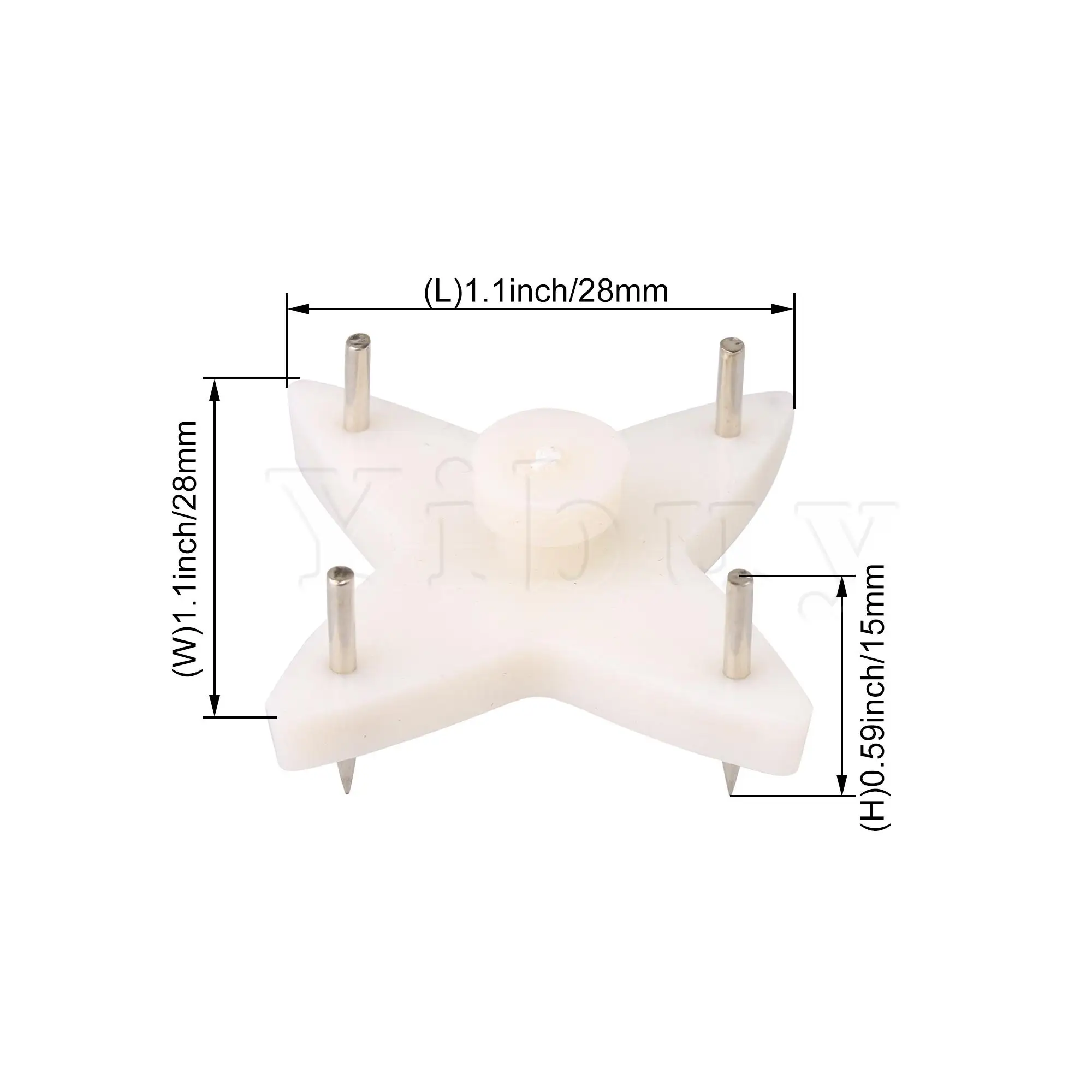 

100pcs 2.8x2.8cm/1.10x1.10" Plastic Hardwall Hanger for Hanging Fastener