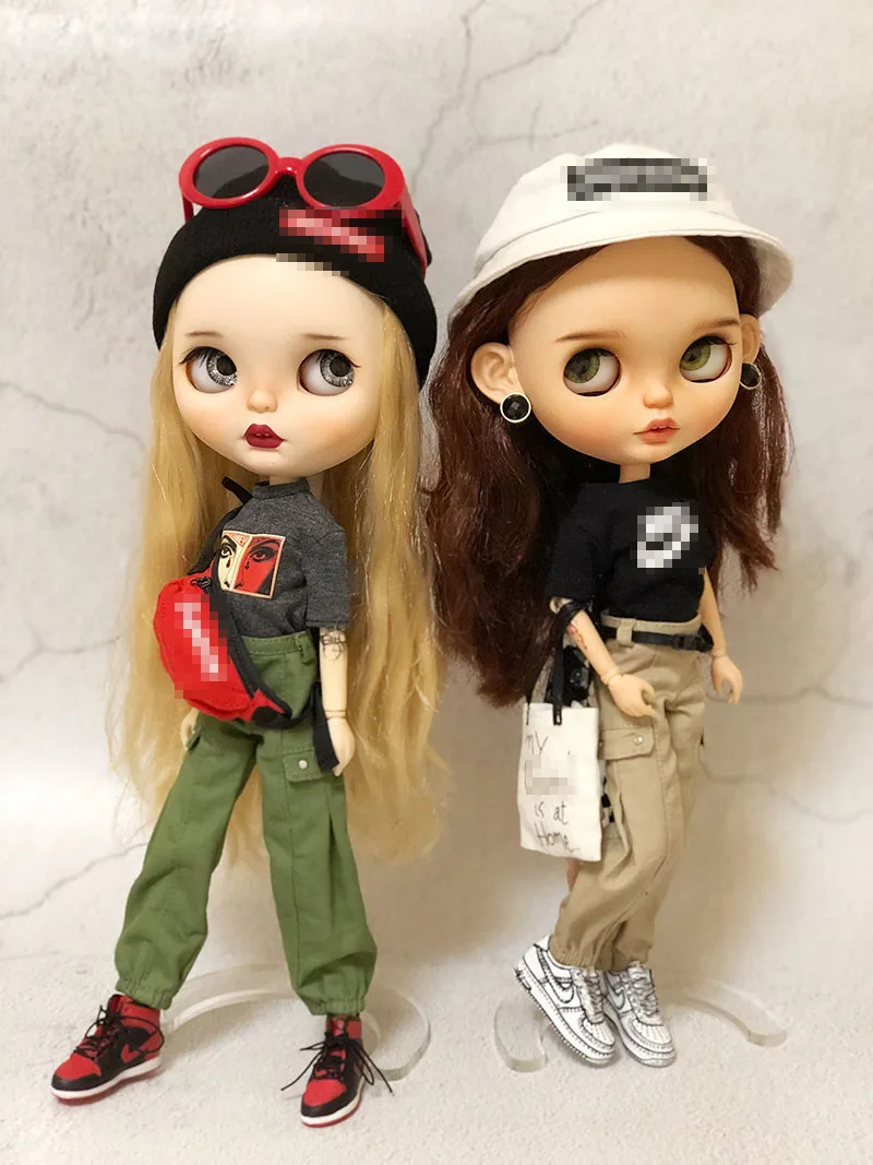 Модные Длинные повседневные армейские брюки с поясом для кукол blyth azone licca ob24 1/6 1