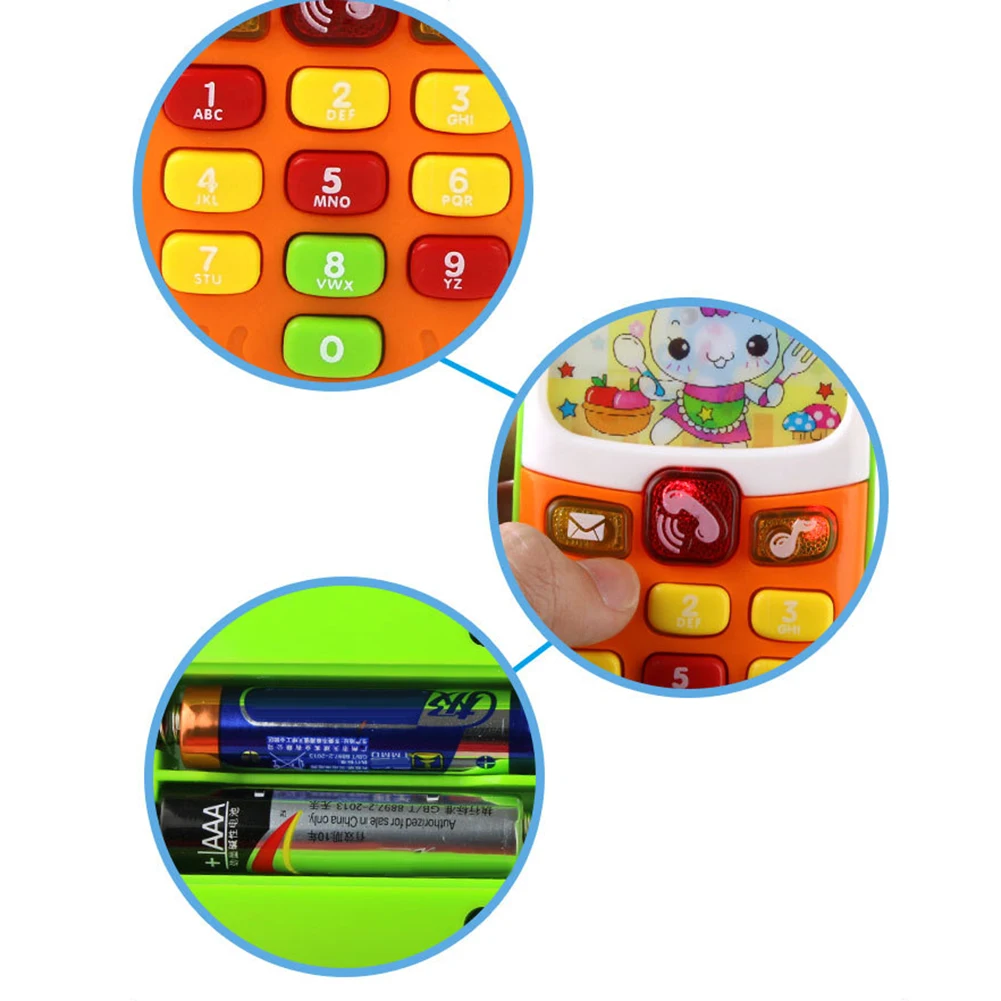Электронная искусственная игрушка детский мобильный телефон Обучающие игрушки