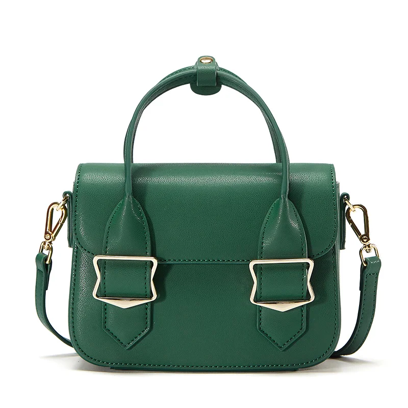 EMINI HOUSE женская кожаная сумка с клапаном на плечо металлическим украшением сумки