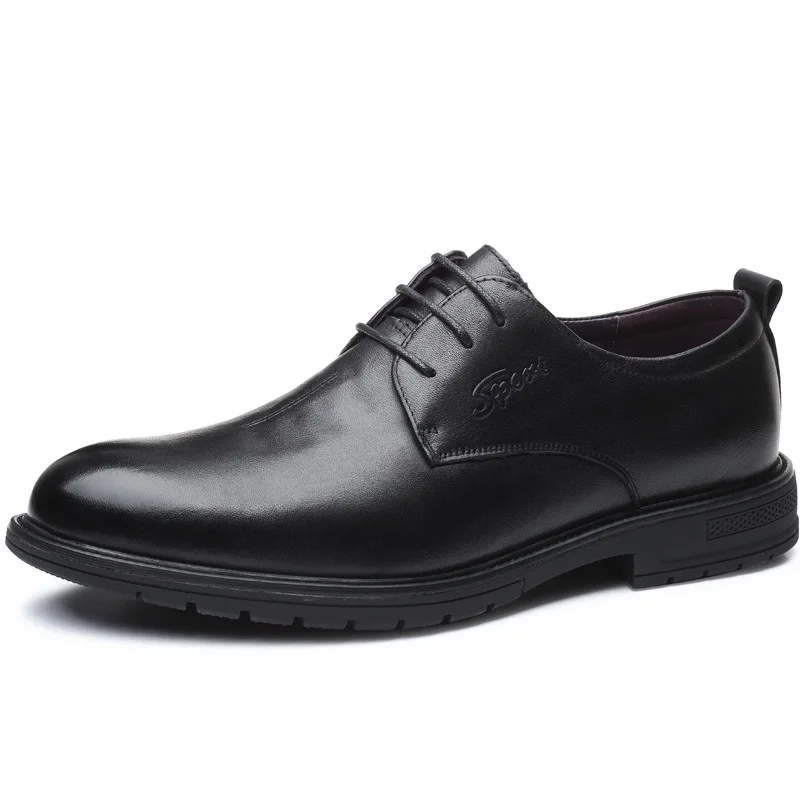 

First Layer Cowhide Men's Business Leather Shoes Autumn Suit Men's Shoes Korean Casual Breathable and Wearable Soft Bottom Pumps