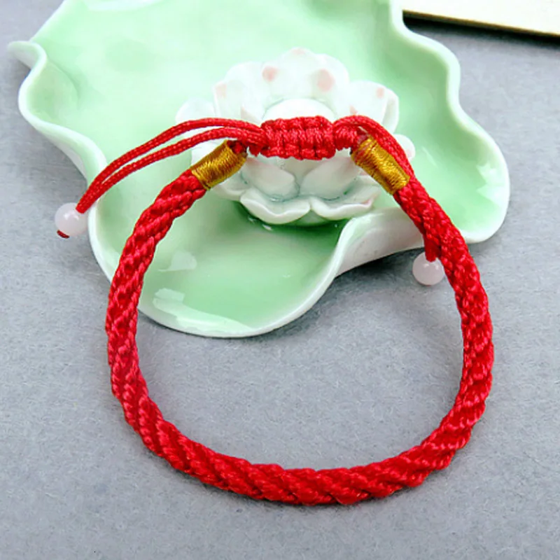 2019 New Arrival Allergy Free Adjustable Hot Sale Seaside 1PC Red/Black/Coffee Exquesite Handmade Knit Lucky Bracelet Wedding | Украшения и