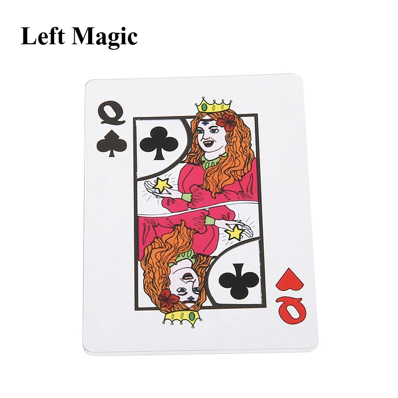 Волшебные трюки Queen Conjuring от Q до 5 магии крупным планом карты сцены магический