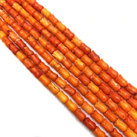 artificial coral loose beads strand tulip flower shaped 6x9mm size carving beads diy for making necklace bracelets earrings