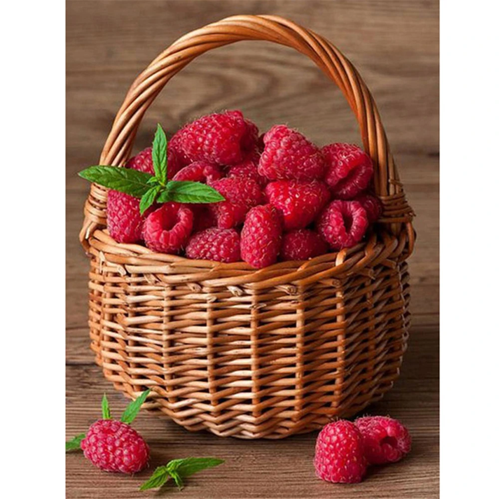 

Наборы для вышивки крестиком «сделай сам» с фруктами и клубничками 11CT, набор для рукоделия, холст с принтом, хлопчатобумажная нить, домашний...