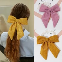 lystrfac fashion hair bow hairpin for women girls bright color hair clips back head bow barrette female hair accessories