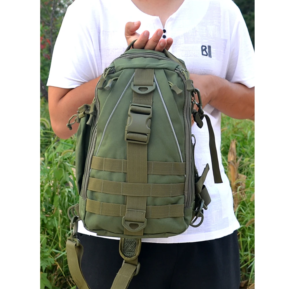 Многофункциональная сумка для рыболовных снастей тактический рюкзак слинг