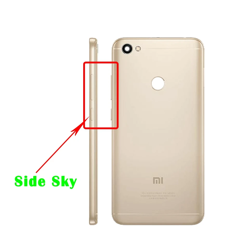 Оригинальный корпус для Xiaomi Redmi Note 5a Задняя стеклянная панель Крышка батарейного