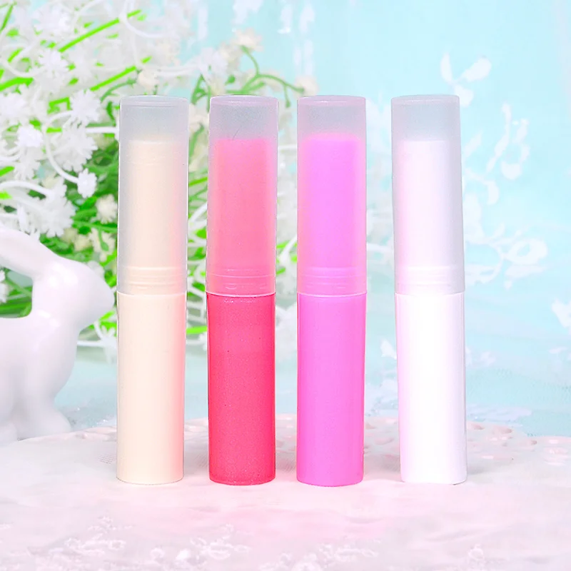 100 шт. пустые косметические контейнеры для пополнения бальзам губ крышки