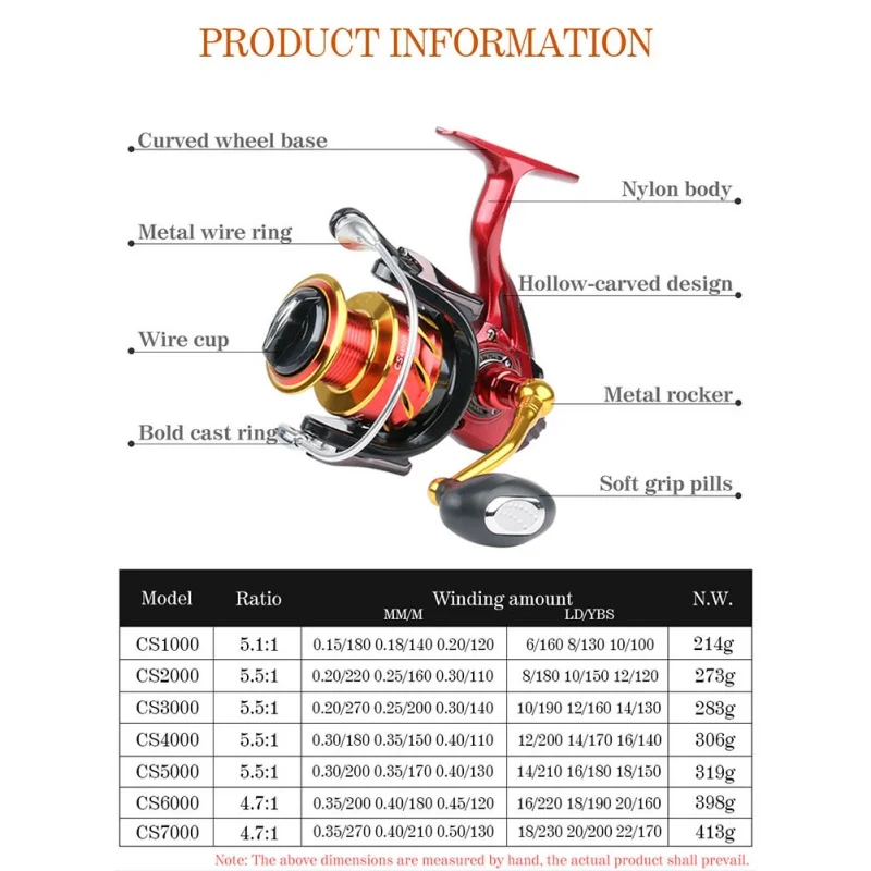 

Carved Wire Cup Spinning Fishing Reel 5+1BB Fishing Wheel Left/Right Handle Spincasting Trolling Fishing Reel Ultra Smooth Feel