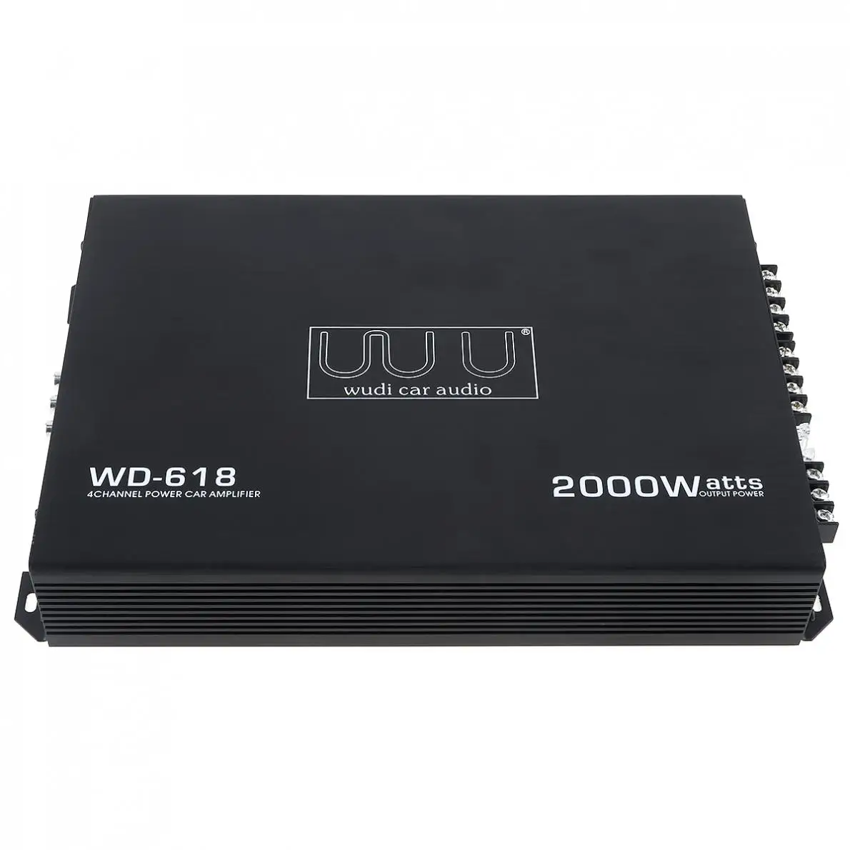 Цифровой автомобильный усилитель класса AB 2000 Вт 4-канальный черный высокомощный