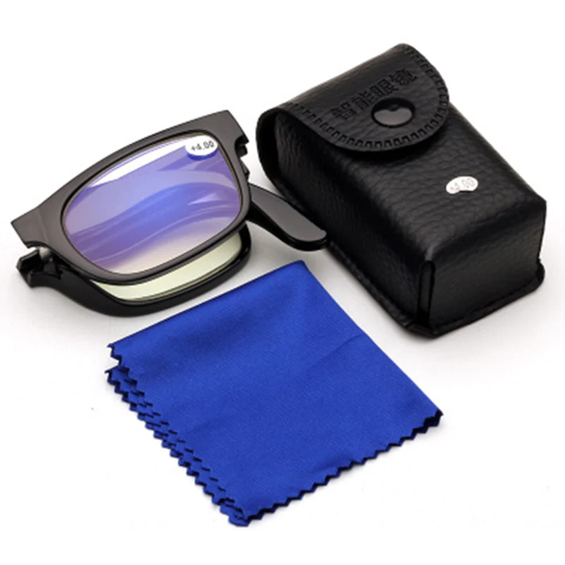 

Folding Reading Glasses Foldable Presbyopia Glasses Men Women Vintage Computer Eyeglasses with case 1.0 1.5 2.0 2.5 3.0 3.5 4.0