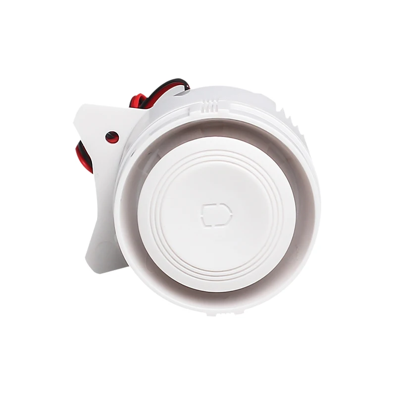 Белый 120DB DC12V мини проводной звуковой сигнал сирены для беспроводной система