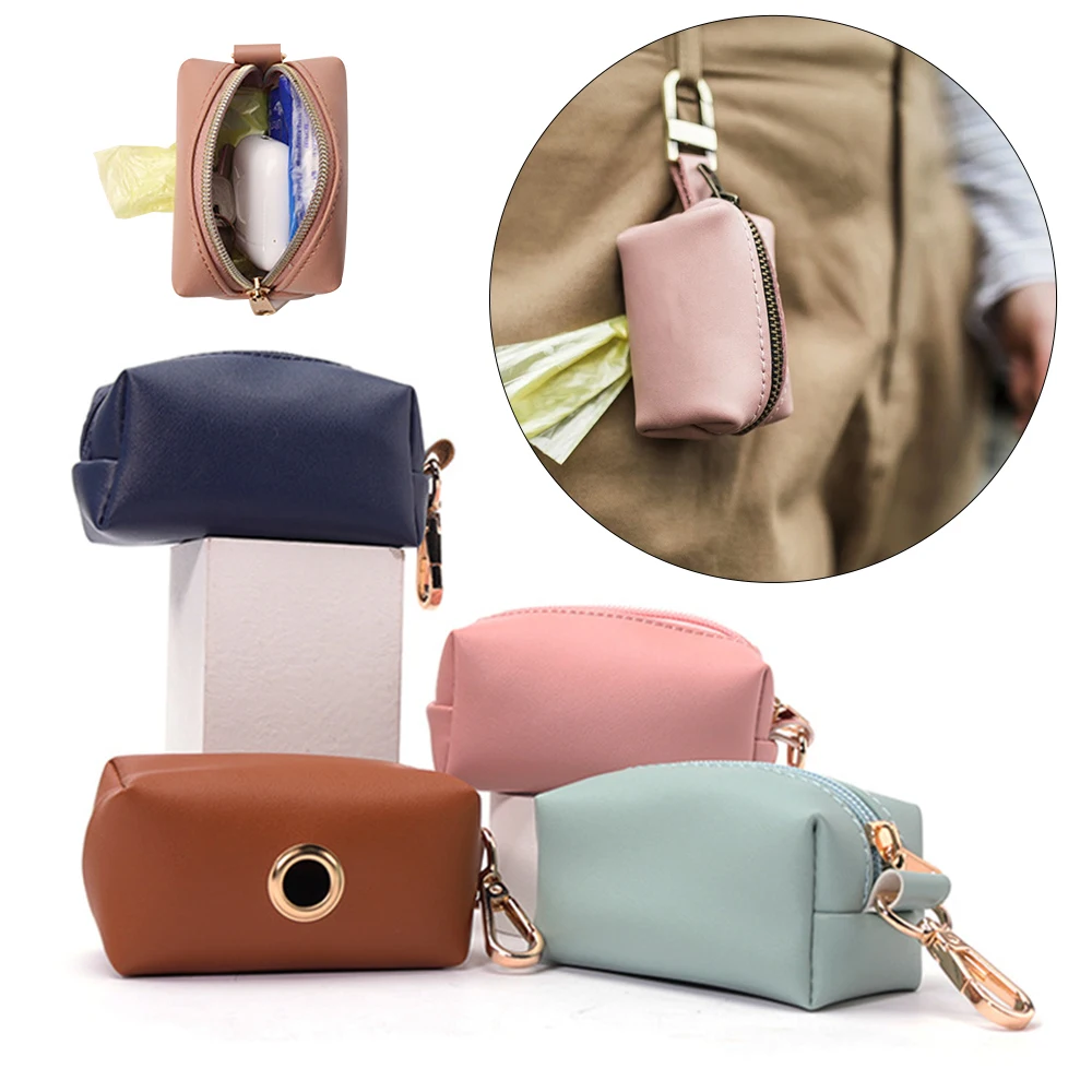 Сумка дозатор для корма из искусственной кожи чехол кошка Палочки вверх промо