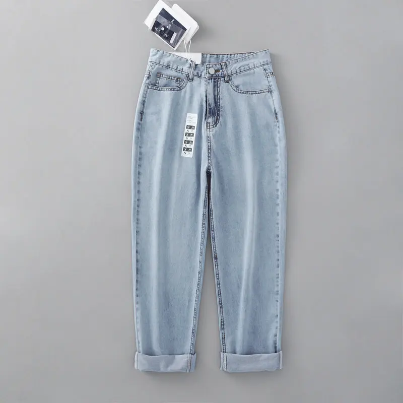 2019 осень новое поступление женские модные свободные шаровары с высокой талией