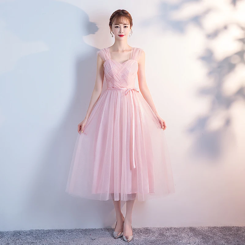 Розовые бордовые платья подружек невесты Элегантное свадебное платье размера