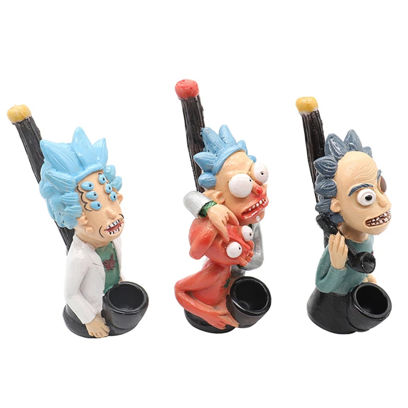 

122mm Creative cartoon Character modeling Quality Resin Tobacco Pipes Gift Mill Smoke Narguile Gift Pipe Accessories