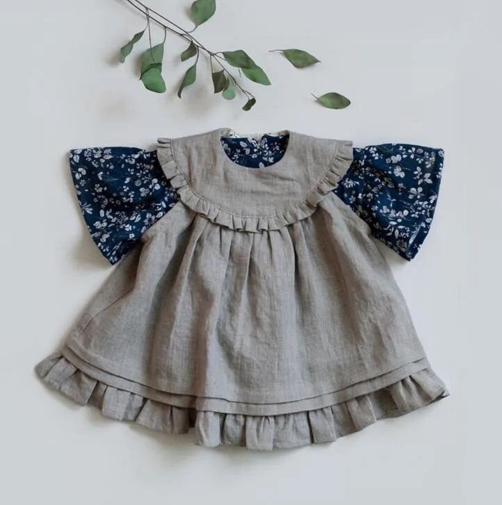 DojhonKids/Европейский стиль детское платье принцессы без рукавов с оборками в