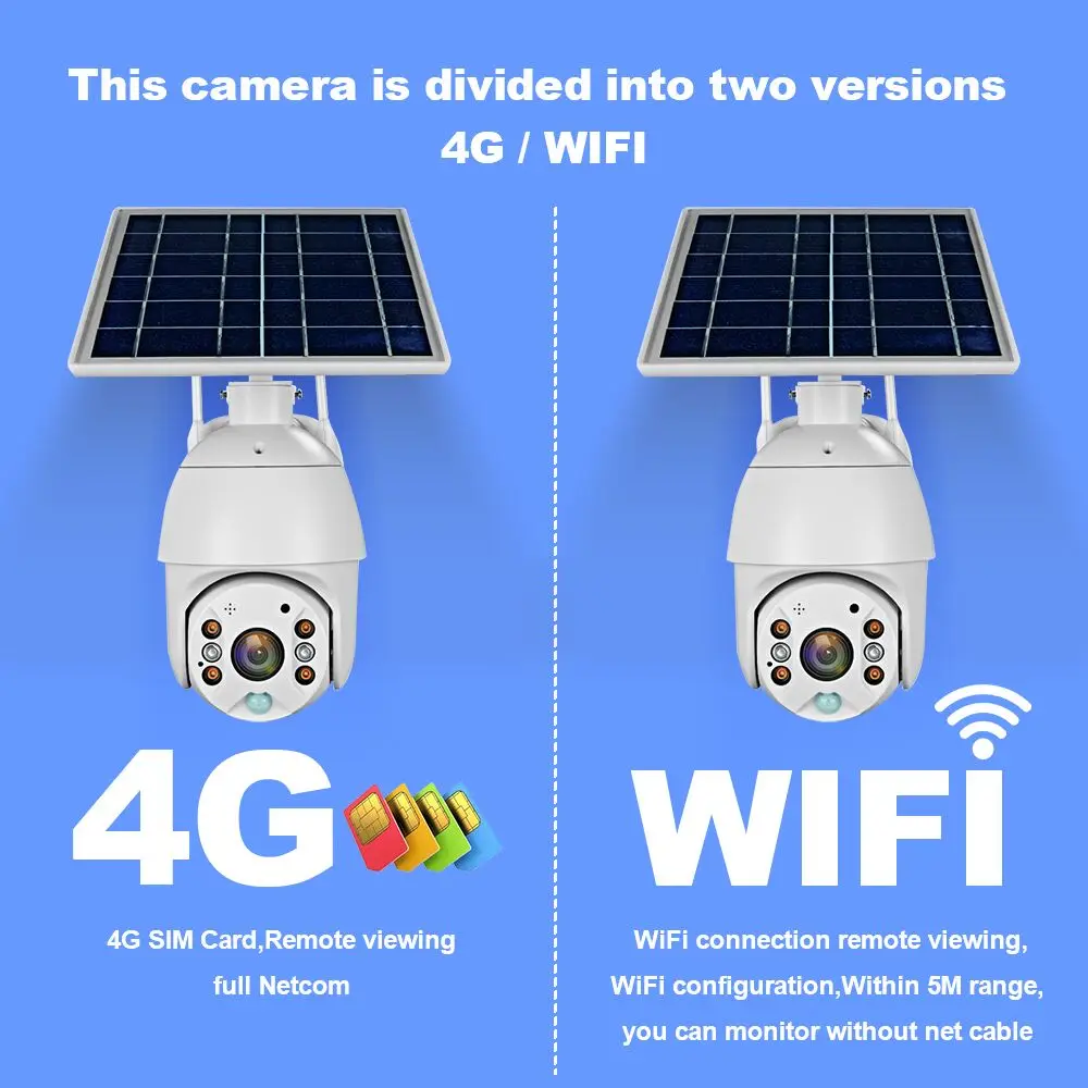 4g Wi-Fi солнечная панель питания IP PTZ купольные камеры для видеонаблюдения P2P