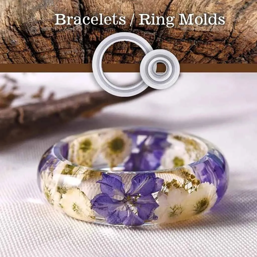 

159Pcs Set Jewelry Mold Handmade Crystal Glue Mold Set DIY Crystal Glue Jewelry Mold Necklace Bracelet Making