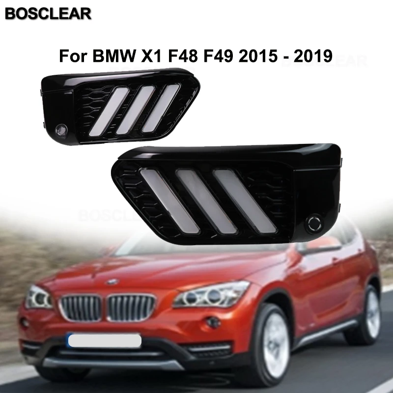 Дневные ходовые огни 2 шт. светодиодные дневные для Bmw X1 E84 F48 F49 2013 ~ 2019 с желтым