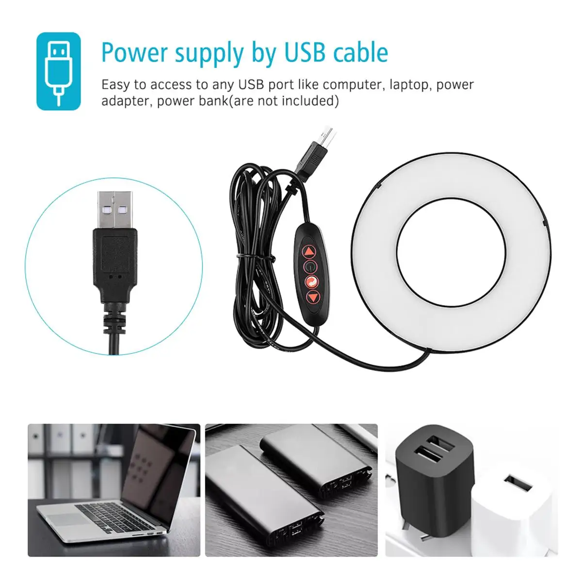 Freya кольцевой светильник Светодиодная лампа с регулировкой яркости фотография