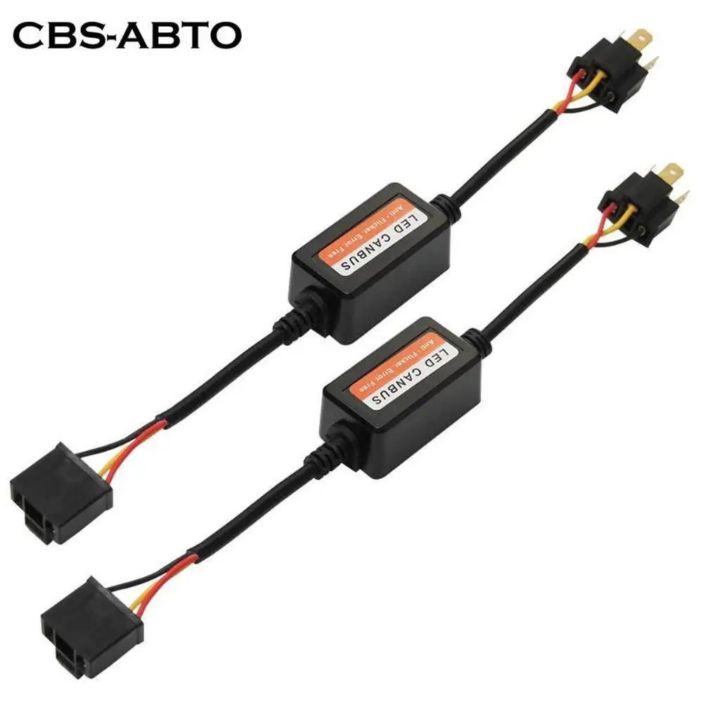 CBS ABTO 2 шт. H4 светодиодный Canbus декодеры для фар без ошибок антимерцающий резистор