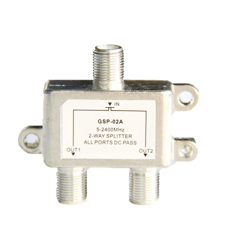 Спутниковый коаксиальный дублирующий сплиттер с двумя портами для ТВ