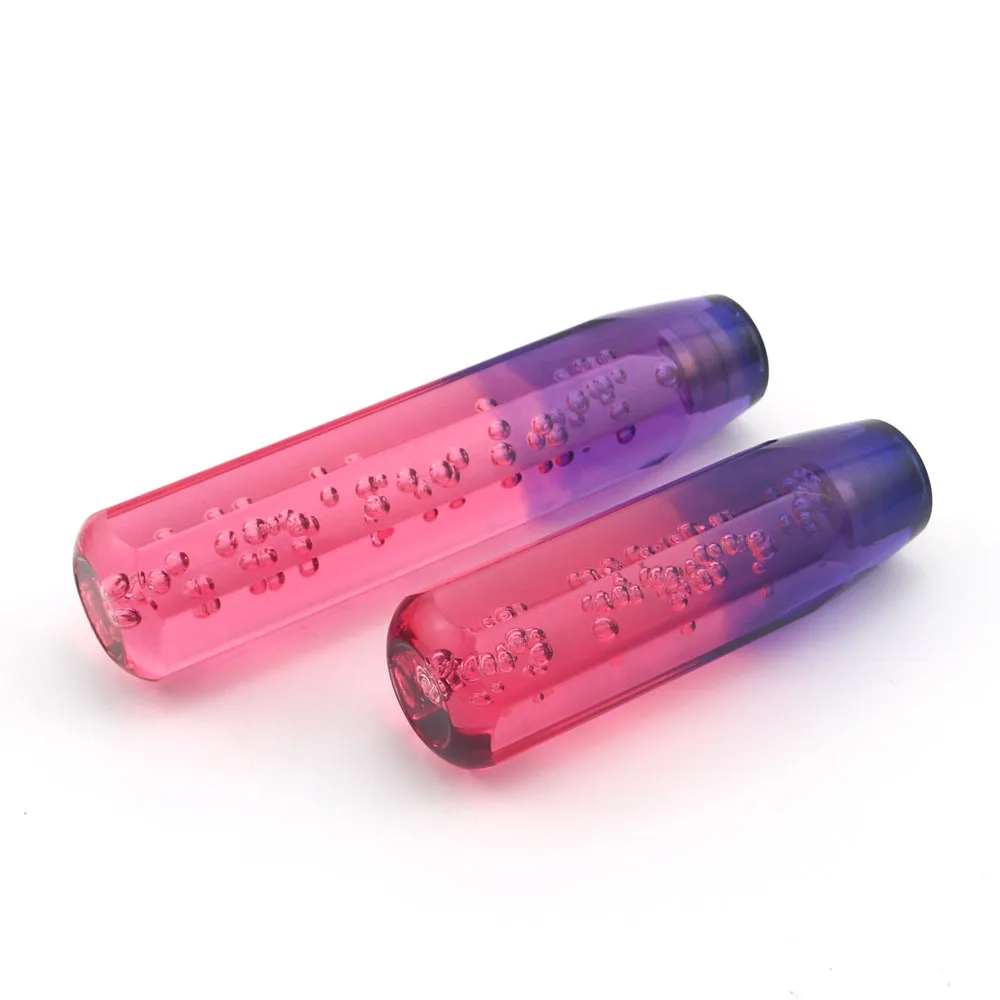 

15 20cm Car Red Resin Stitching Color Multicolor Gear Shift Knob Crystal Bubble Gear Shift Knob Colorful Shifter Lever Knobs