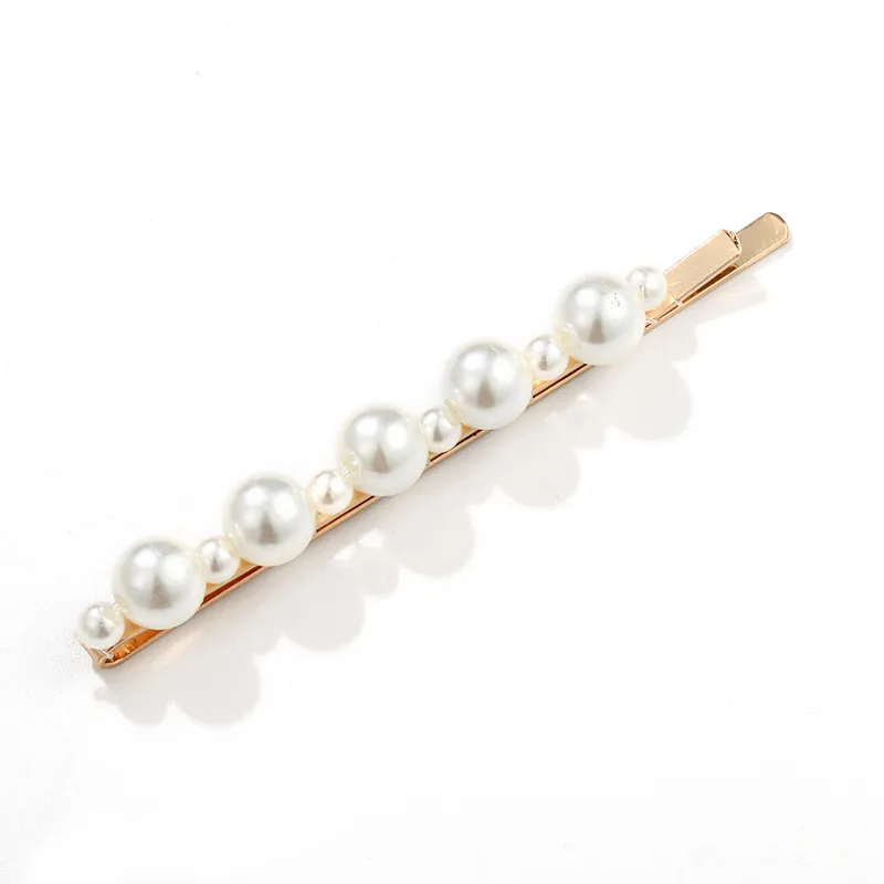 Женская заколка для волос с жемчужинами элегантная Заколка пряжка в Корейском