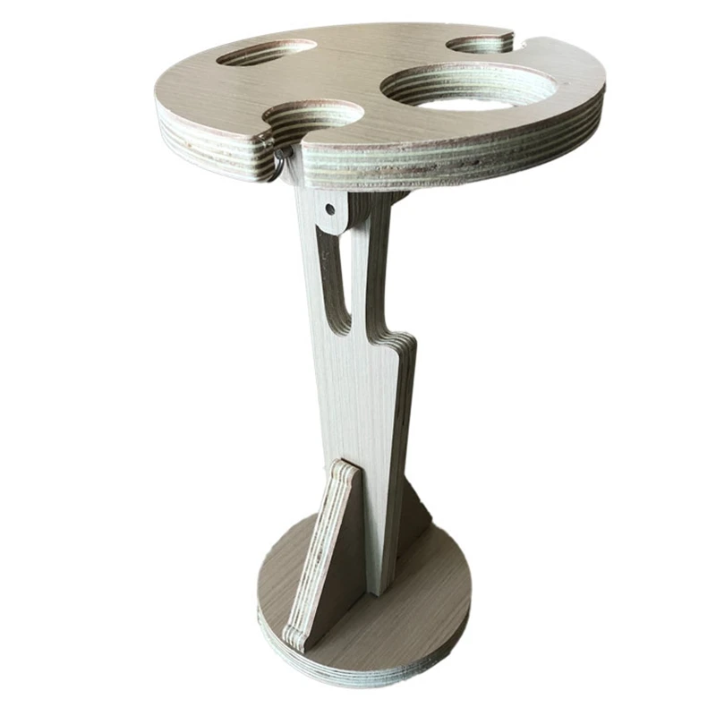 

Уличный складной винный столик с прочной основой, Искусственный деревянный Мини-стол для пикника, легко носить с собой винный столик