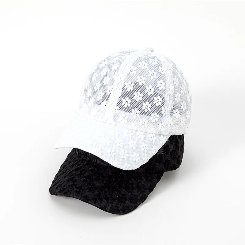

Hat Lady's New Korean Version Lace Flower Cap Outdoor Leisure Sun Protection Breathable Sun Visor Cap Baseball Cap