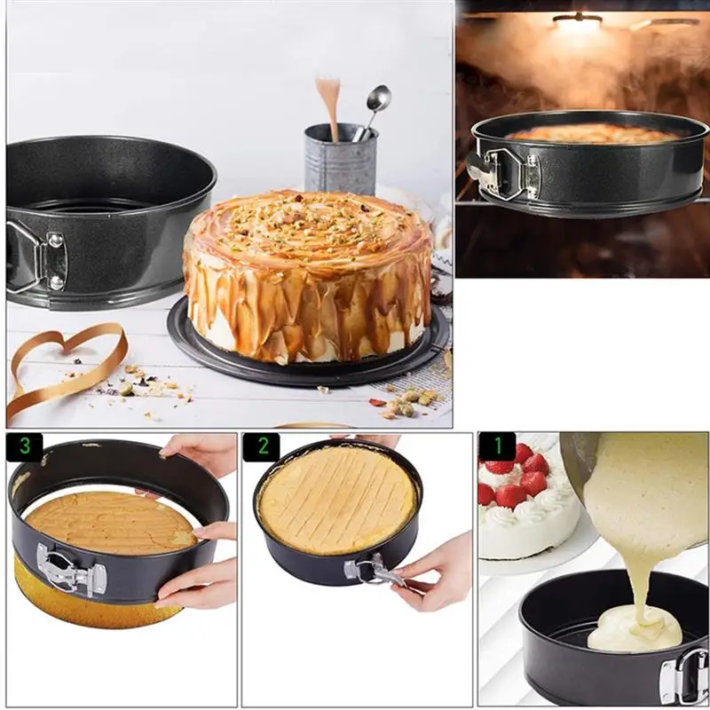 

24 PCS Baking Supplies Cake Decorating Kit for Beginners 3 Springform Pan 14 Decorative Tips 3 Cake Scraper