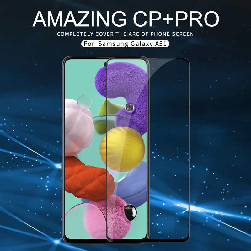 Для Samsung Galaxy A51 закаленное стекло полное покрытие взрывозащищенное Закаленное