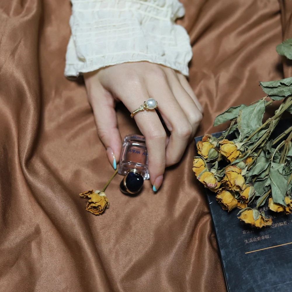 Большие искусственные жемчужины золотого цвета металлические медные полые