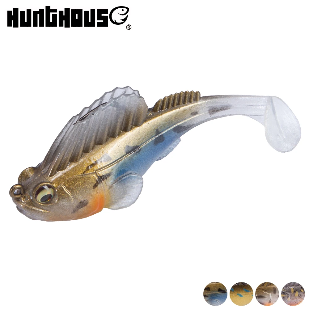 Мягкая приманка Hunthouse для рыбалки me ga bass темно Спящая плавания рыбалка на щуку