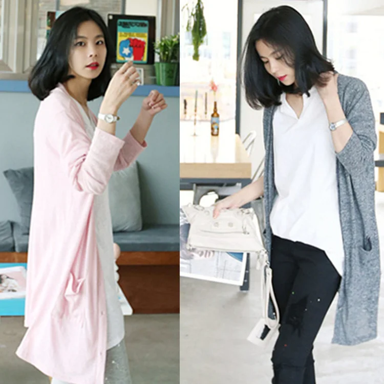 Корейский Кардиган 2020 женская одежда на весну и лето свободный свитер средней