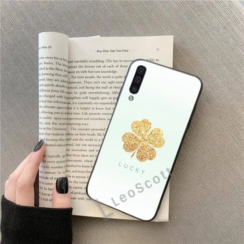 

Gold Rose Glitter Love Phone Case For Samsung A40 A31 A50 A51 A71 A20E A20S S8 S9 S10 S20 Plus note 20 ultra