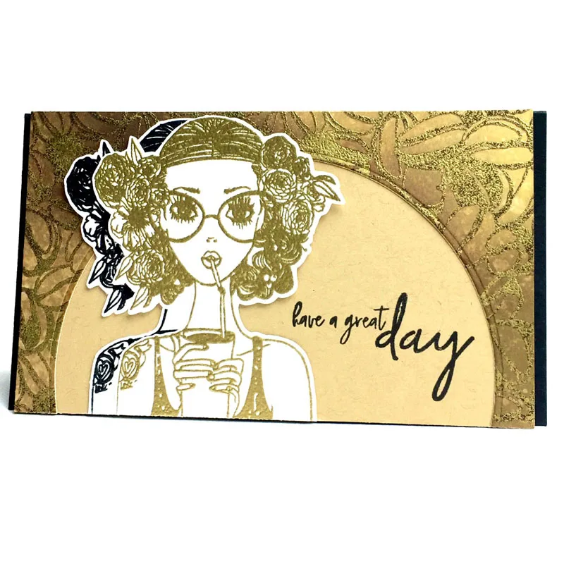 Смешанные Прозрачные марки для девочек с изображением деда мороза ведьмы лося