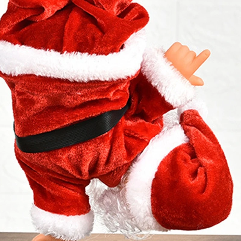

Christmas Electric Hip-Hop Handstand Santa Claus Battery Operated Musical Toy
