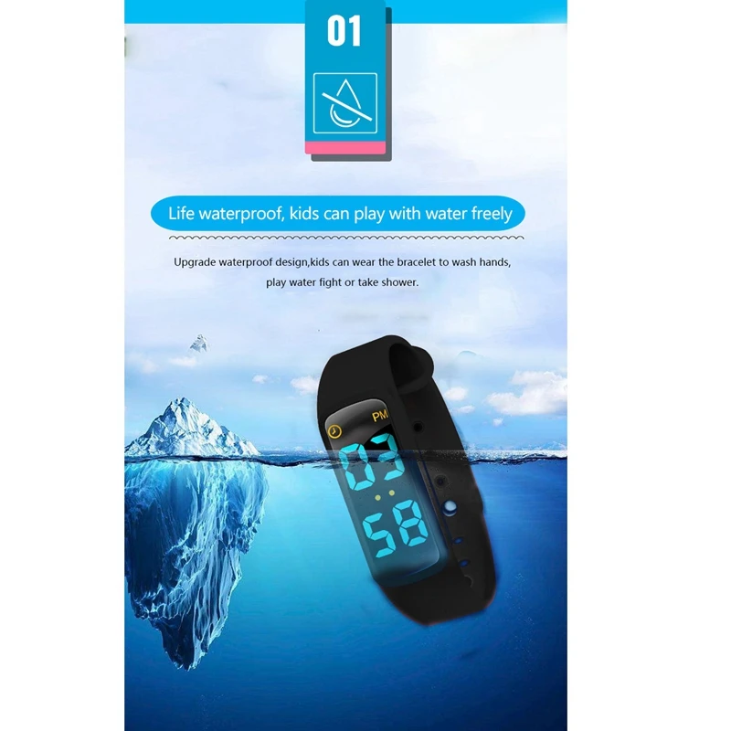 Обучающие часы Potty-Водонепроницаемые Детские напоминания