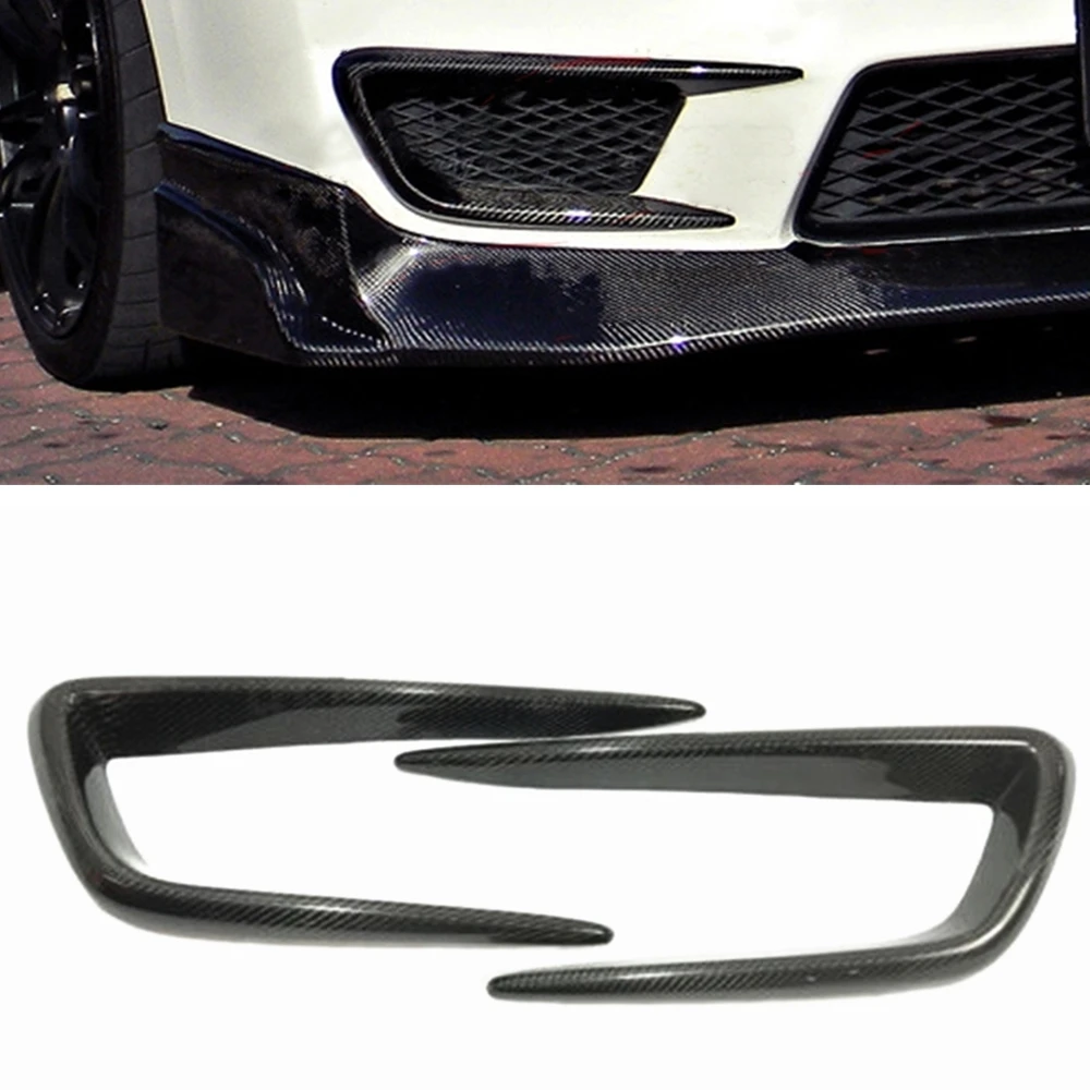 

Front Bumper Side Air Vent Frame Trim For Honda Civic FD2 Real Carbon Fiber Car Lower Intake Spoiler Cover Ducts Splitter Canard