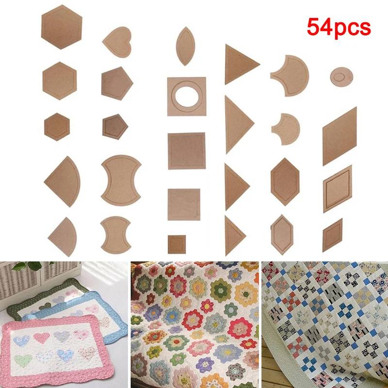 54 шт./компл. DIY Смешанные трафареты для квилтинга прозрачный акриловый шаблон