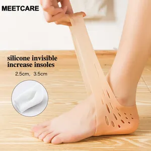 2,5 см 3,5 см унисекс невидимые стельки, визуально увеличивающие рост; Носки подпяточники силиконовые стельки для ног массаж эластичные дышащие стельки