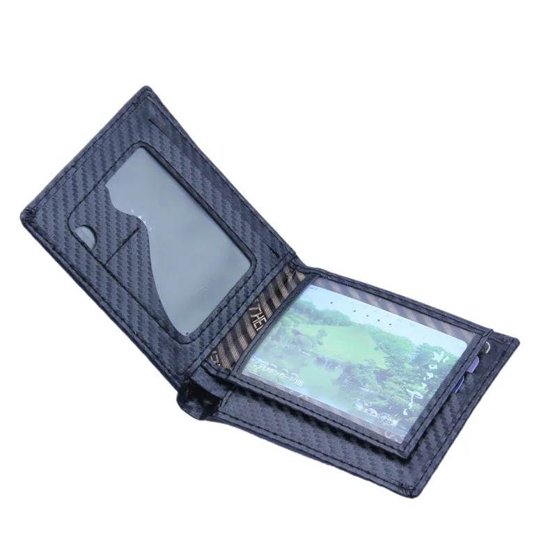 Новинка 2018 модный короткий кошелек 2 сложения для мужчин маленькие бумажники из