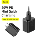 Зарядное устройство Baseus PD 20 Вт EU US Quick Charge QC3.0 USBC Type C для iPad Pro Air iPhone 12 mini 11 Pro Max Xs X